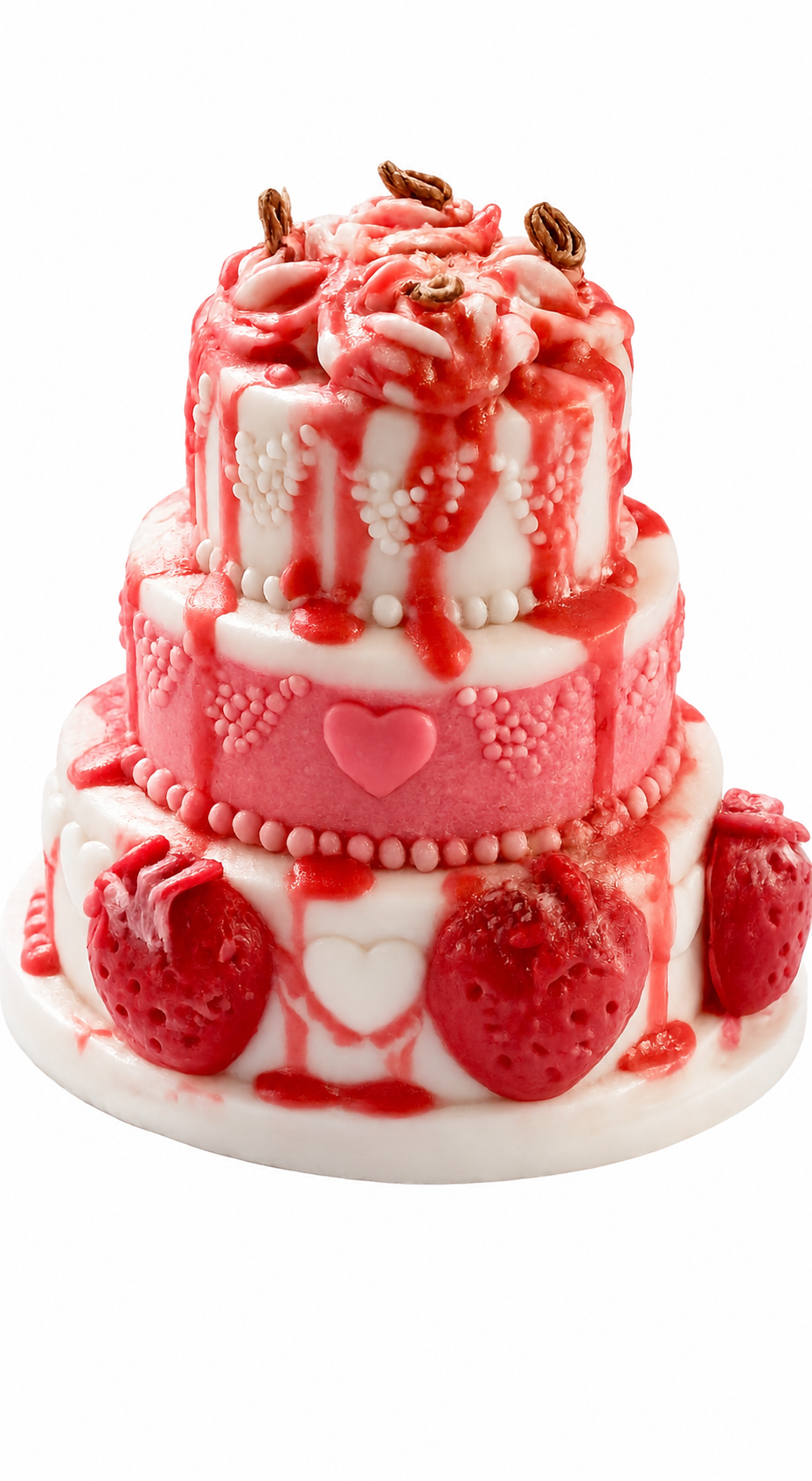 Luxury Fruity Sculpted Cake Candles