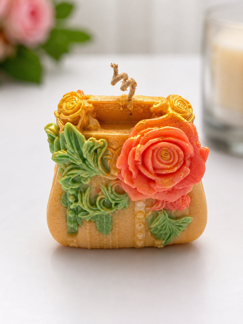 Blush Lotus Gardenia Purse Candle