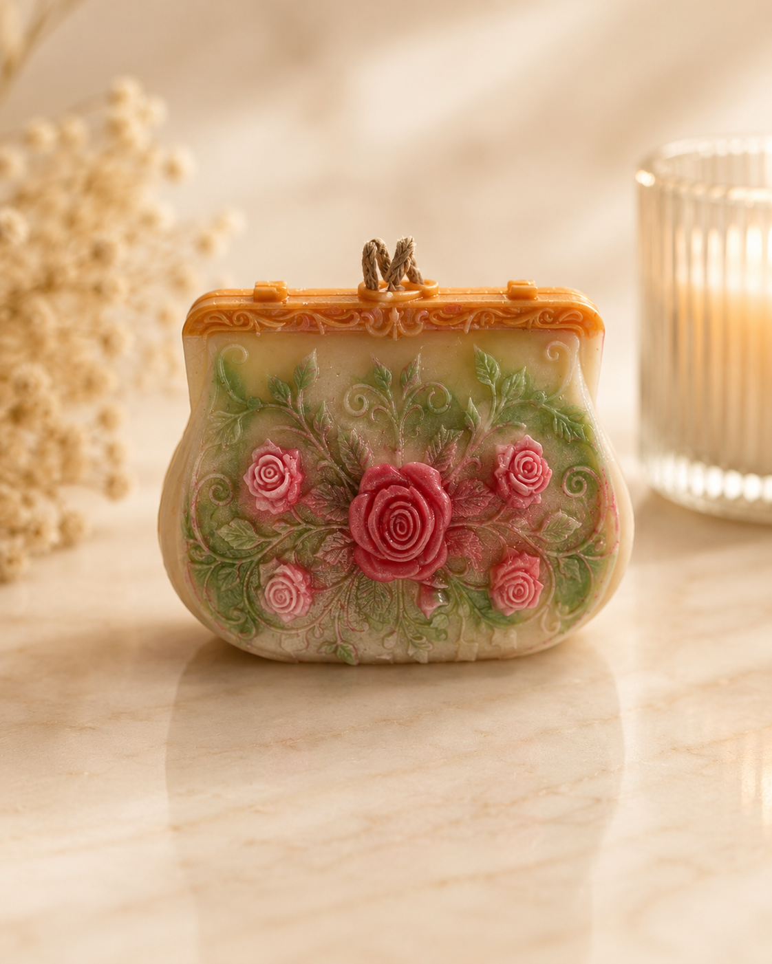 Blush Lotus Gardenia Purse Candle