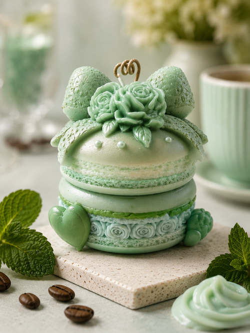 Blush Berry Macaron Candle