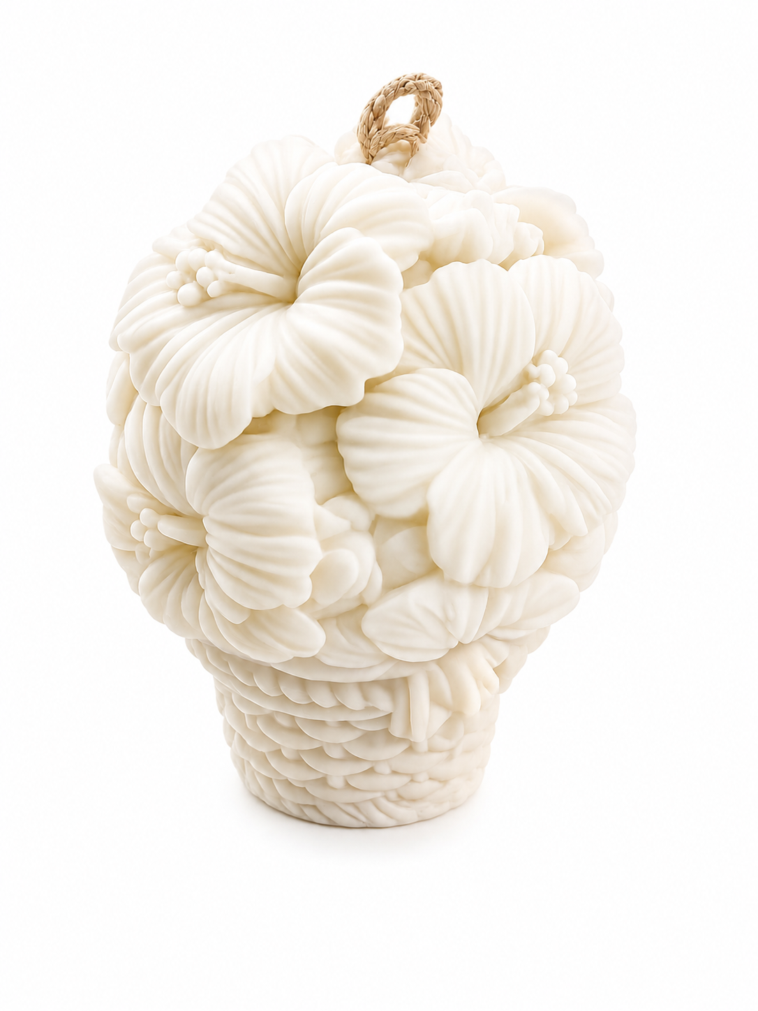 Ocean Breeze Floral Basket Candle
