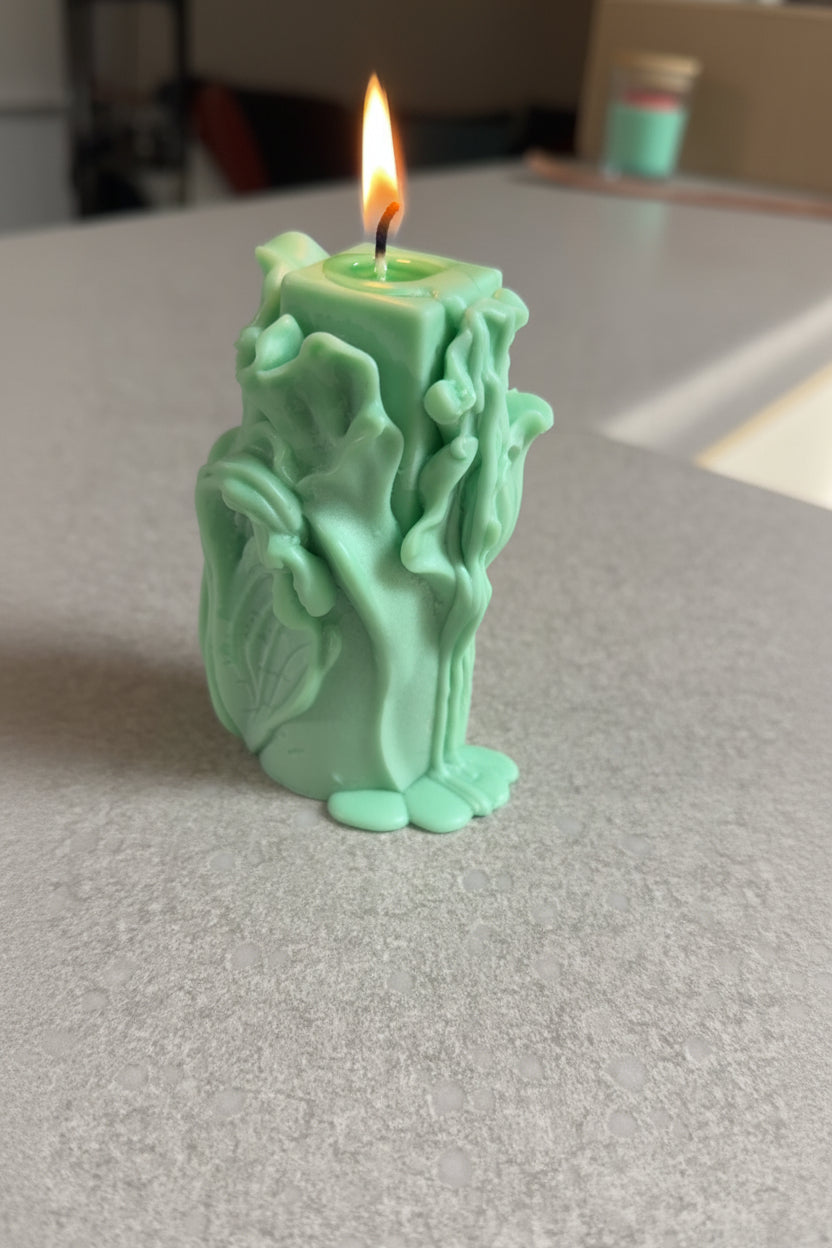 Floral Embrace Sculpted Candle