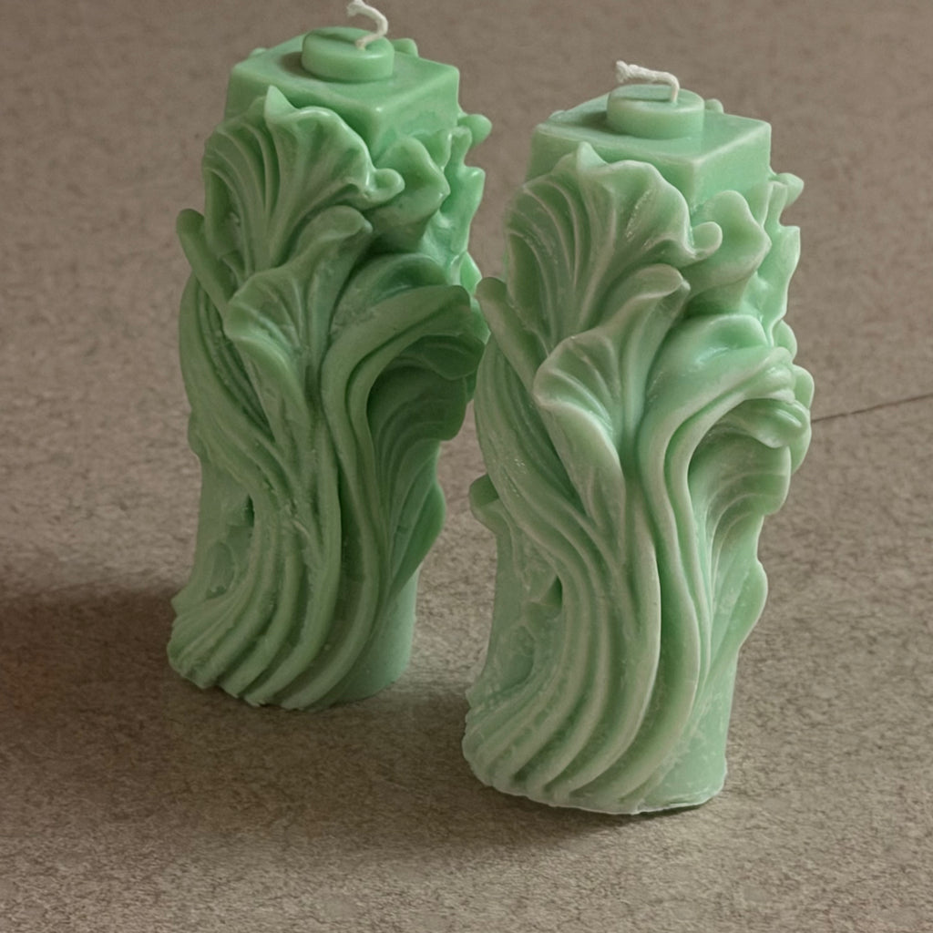 Floral Embrace Sculpted Candle