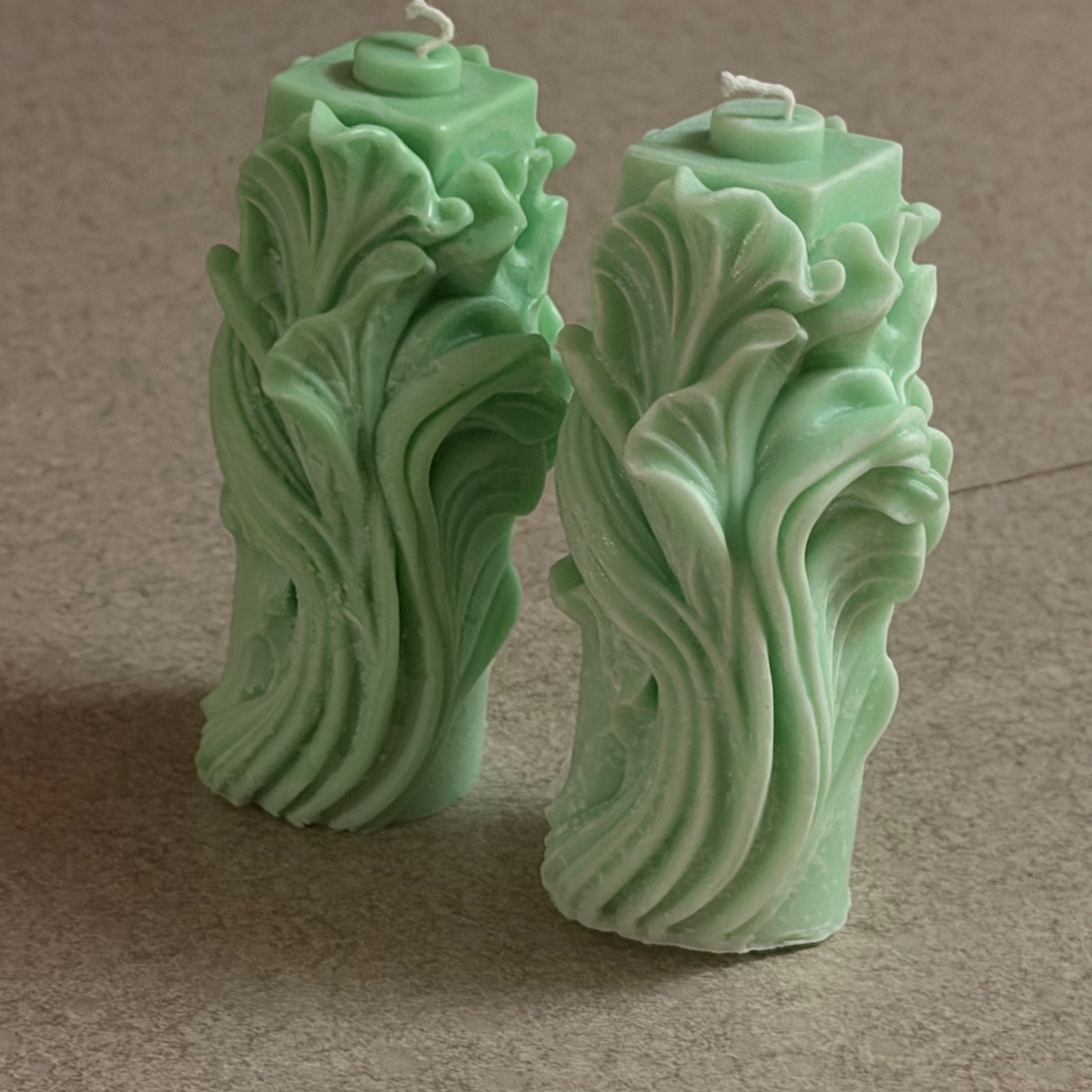 Floral Embrace Sculpted Candle