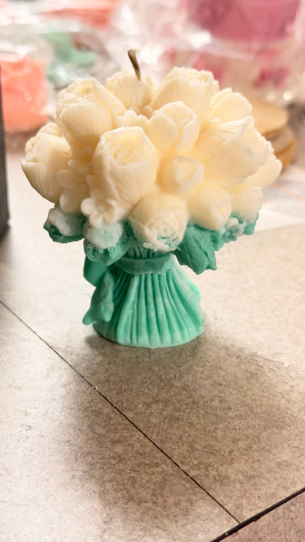 Sculpted Bouquet Soft Floral Candle