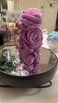 Lavender Bloom Sculpted Candle – Soft Floral