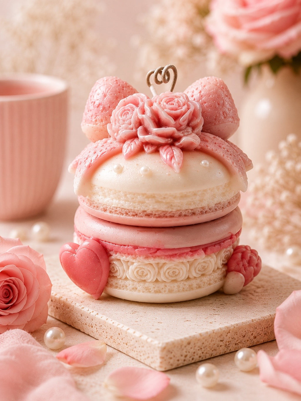 Blush Berry Macaron Candle